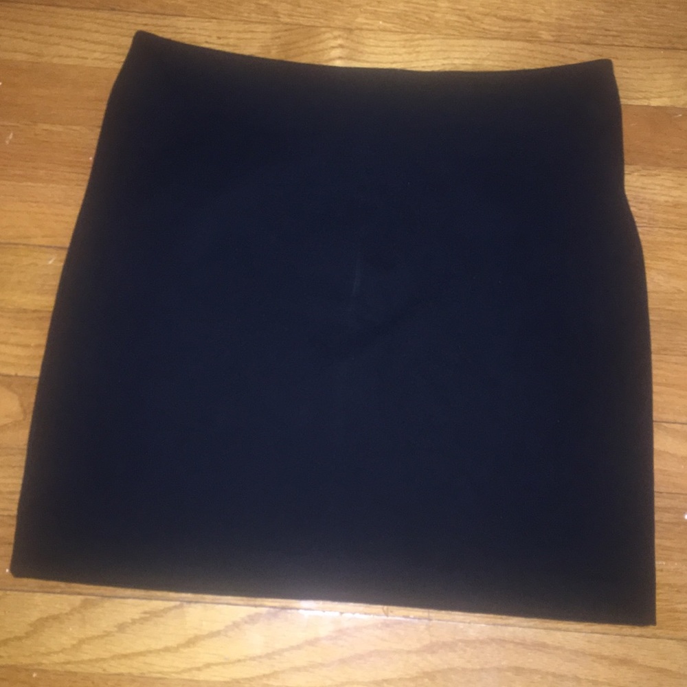 Black mini skirt